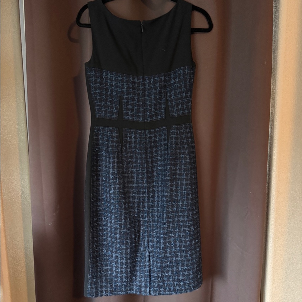 🆕 Tory Burch Black and Blue Midi Dress